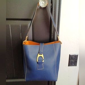 Navy Blue Dooney&Burke bucket purse